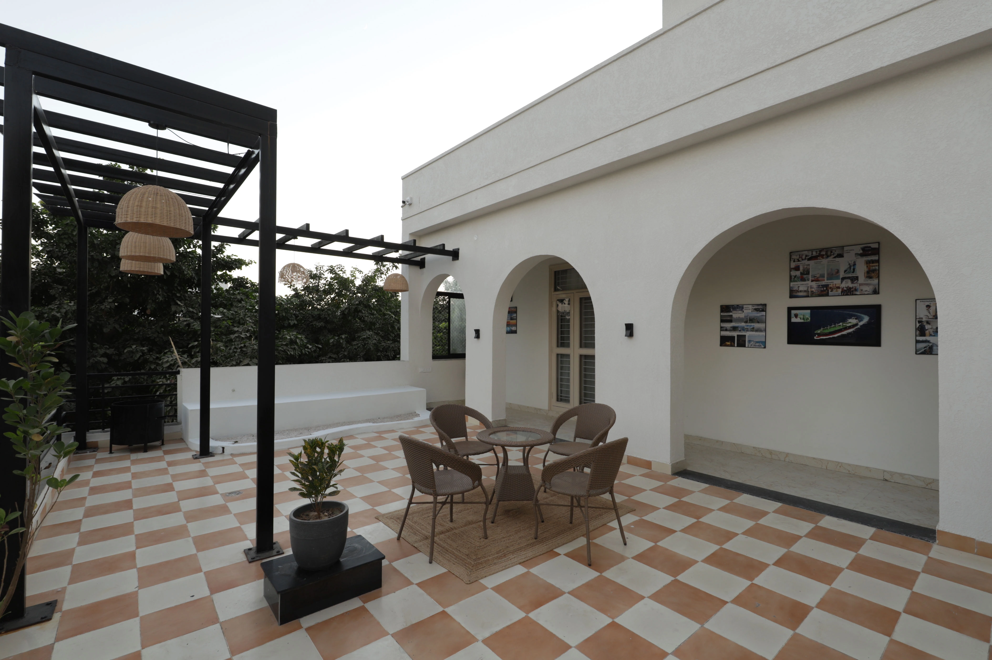 Daytime shot of the villa's swimming pool