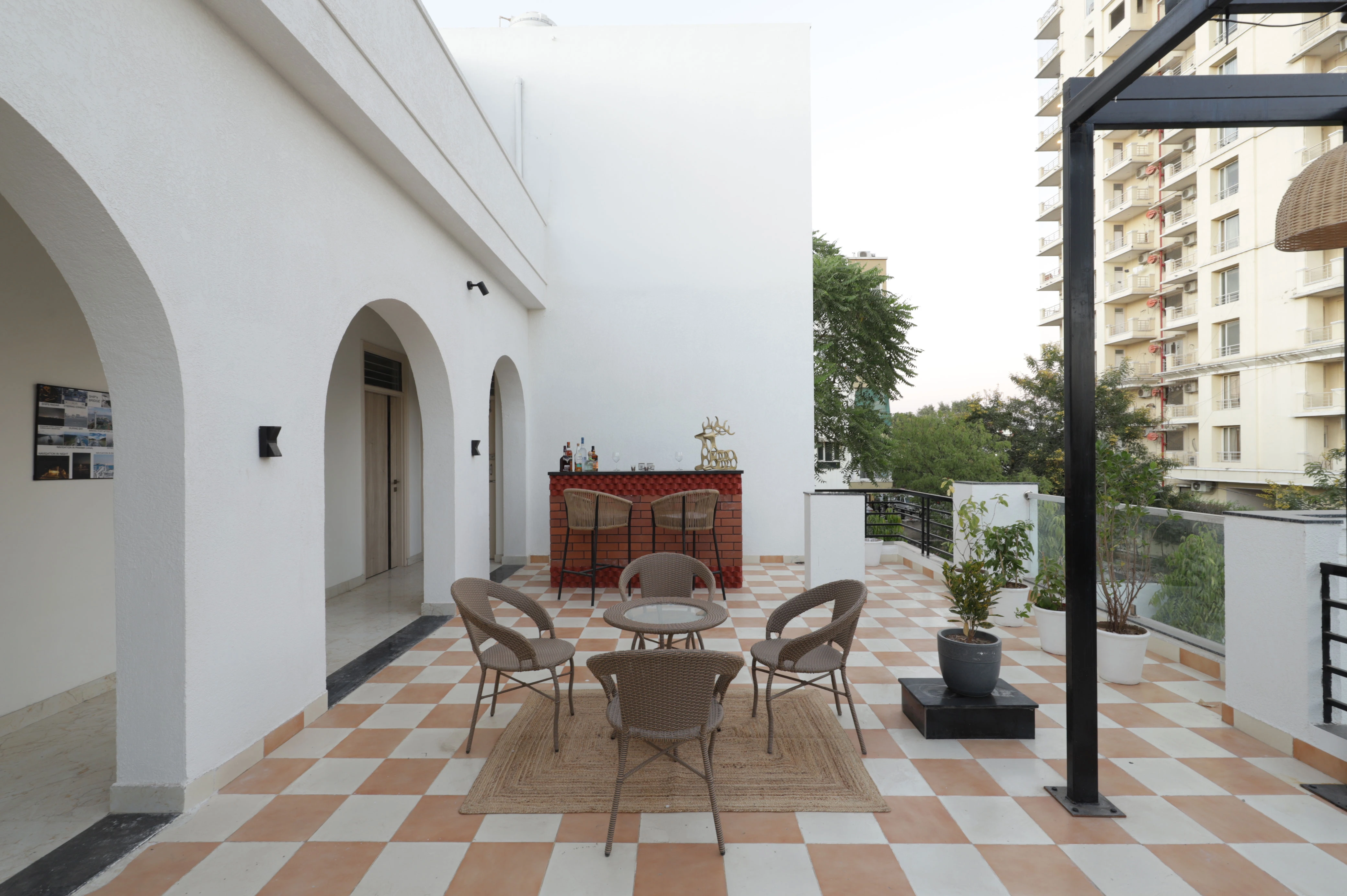 Spacious living room with modern decor
